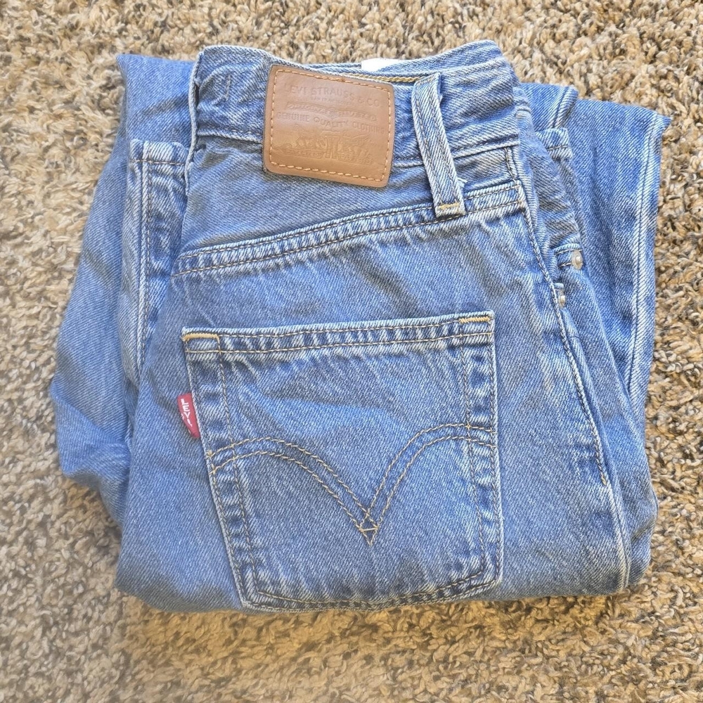 Levi's Hight Loose Taper Blue Denim Jeans